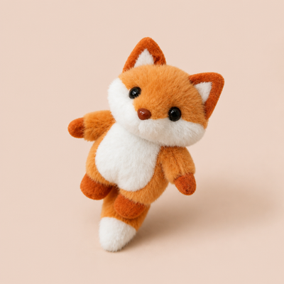 Porte Clef Renard en Peluche