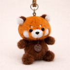Porte Clé Panda Roux Peluche