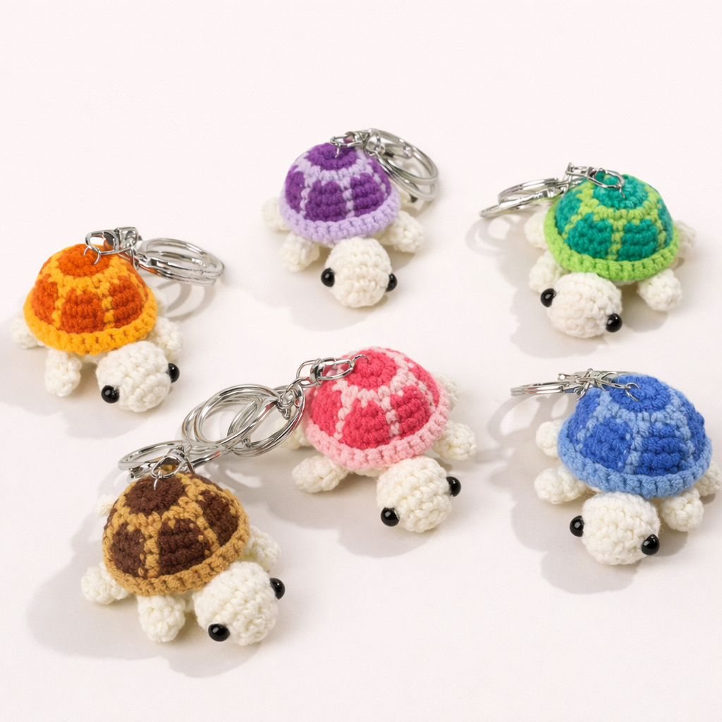 Porte Clé Tortue en Crochet