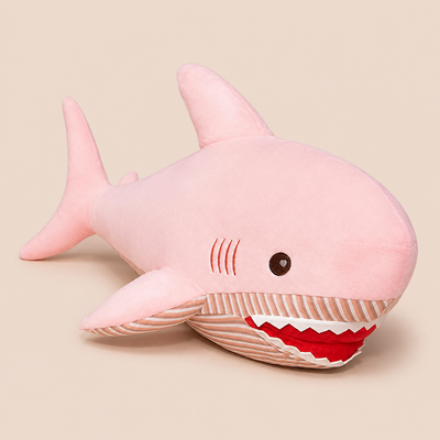 Requin en Peluche Rose